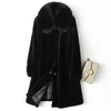 Cappotto in pelliccia sintetica da donna Abbigliamento 2021 Collo giacca in vera lana 200% Cappotti e giacche invernali Donna Manteau Femme Hiver XESD2922