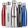 Aangepaste dubbel-muur geïsoleerde vacuümfles roestvrij stalen fles voor waterflessen thermos gym sport shaker Botella de Agua 210913