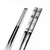 1Pair Rostfritt stål Anti Skid Dragon Chopsticks Sushi Metal Iron Portable Chinese Healthy Stick For Set3137035
