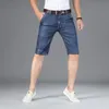 Erkek Jeans Artı Boyutu 40 42 Erkekler Şort 2021 Yaz Slim Fit Düz 5 Cep Yüksek Kalite Pamuk Modal Rahat Jean Shor