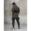 Reindee Luze Steven Cargo spodnie z paskami Duże kieszenie wodoodporne Techwear Outdoor Techwear Darkwear Ninjawear 210715