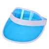 Czapki na świeżym powietrzu kobiety Summer Sports Fishing Cap Osłuszcza Słońce Podróż filmu przeciwsłoneczna Driving Baseball Transparent Plastic Puste Sun Hat