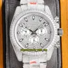 eternity Watches RRF Custom version 116509 116576 116589 SA7750 Chronograph Automatic Diamond Dial Iced Out Mens Watch Diamonds Bracelet 904L Steel Case 116599