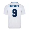 1982 1986 2002 2008 England Retro Soccer Jersey 1990 1994 1992 1996 1998 Shearer Gascoigne Owen Gerrard Scholes Football Shirt Uniforms