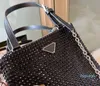 Designer- Mini Shopping Bag tela con tote in pelle Borsa borse da borse da donna che brilla di alta qualità sacchetti 2192