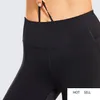 Leggings de entrenamiento ajustados de malla capri de talle alto para mujer Naked Feeling con bolsillo con cremallera -21 pulgadas