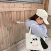 Children cartoon handbags autumn winter baby girls animal casual bags Korean kids dog cotton single shoulder bag large capacity snack bags F1033