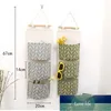 3 Grids Wall Hanging Storage Bag Cloth Sundries Organizer Toys Container Decor Pocket save space home Storage supplie Factory price expert design