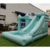 Aluguel inflável branco azul rosa bounce house bouncer castles slide wedding salto salto no castelo com poço de bola para