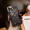 Lurxury Marka Deri Kart Paketi Crossbody İpi Hard Kılıf iphone 13 12 11 Pro x XS Max Koruyucu Yumuşak Arka Kapak AA220308