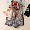 Dames badmode dames vintage 2022 zomer vrouwen sjaal zacht lange size dunne dame pashmina zijden sjaals en wraps streng bandana