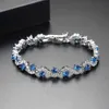 Luoteemi Charm Tennis Armband för kvinnor Högkvalitativ kubik Zirconia Bangles Friendship Gifts Dropshipping grossistartiklar Q0717