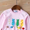 Brand Children's Clothes For Girls Clothing Fashion Cartoon Pattern Cotton Long-sleeves Top Kids 2-6Y 210515