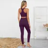 2 pezzi set da yoga senza soluzione di continuità da donna abbigliamento sportivo reggiseno sportivo + leggings pantaloni fitness palestra tuta da corsa abbigliamento sportivo atletico 210802