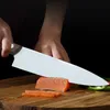 Top Quality FULL TANG 8-inch Chef Knife Multipurpose Chinese Kitchen Knives 5Cr13Mov stainless steel Blade Vegetable and fruit knifes With Retail Box Package