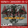 Molde de injeção Plano Red Body para Honda CBR600 CBR 600 RR CC F5 CBR600Rr 09 10 11 12 Bodywork 69No.60 CBR 600F5 600RR CBR-600 2009 2010 2012 600cc 09-12 OEM Feeding