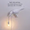 Lámparas de pared Lámpara de pájaro italiana LED Animal Cuervo Muebles Aplique de luz Sala de estar Dormitorio Mesita de noche Decoración del hogar Pared 250w