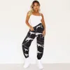 Femmes Pantalons Joggers Leggings Tie Dye Taille Haute Baggy Vintage Casual K-Pop Style Cool Fille Pantalons Pantalons De Survêtement Rue 210525