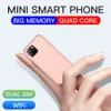 Mini téléphones portables Android 6.0 AGM avec verre 3D Slim Smartphone mignon Google Play Market Body HD Caméra Dual Sim Quad Core XS11