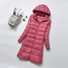 Frauen warm 90% weiße Ente Daunenmantel Winter Ultraleichte Jacke mit Kapuze Parka plus Größe 4XL Weibliche Jacken 210423