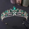 Pinces À Cheveux Barrettes Couronne De Mariée Chapeaux Strass Incrusté Rétro Coiffe De Luxe Alliage De Mariage Anniversaire Accessoires Pour Femme NOV99