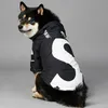 Klassieke S Letter Huisdier Kleding Dog Apparel Regenjas Kleding voor Kleine Grote Franse Bulldog Pug Honden Hoodies Windbreaker Verstelbare Lichtgewicht Poncho Jassen L A172