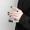 JEA.ANGEL минималистский 925 серебряные кольца палец Новая мода кривая волна геометрические ручной работы украшенные подарки для женщин пару G1125