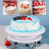 Bakgereedschap Pastry Plastic cake draaitafel roterende anti-skid ronde decoratiestandaard tafel plaat keuken diy pan gereedschap 1 stks