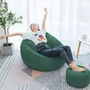 Meijuner LazySofa Cover Cover Solid Chair Covers Foriler/Inner Bean Bag Pouf Pouf Pouf Couch Tatami Living Room Furniture Cover 211102