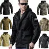 Chaquetas para hombre, gabardina táctica Archon para exteriores, abrigo militar impermeable M65 a prueba de viento para caza, cazadora con capucha de camuflaje