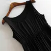 Frühling Frauen Modal Lange Tank Kleid Lose Casual Hause es Weibliche Leibchen Elastische Chic Damen Büro 210428