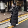 Даун Parka Super Long Gooke Женская зимняя женщина с толстым черным пальто в 210913