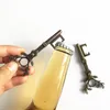 5 Colors Deer Head Beer Bottle Opener Keychain Portable Metal Corkscrew Household Kitchen Tool DWA10744