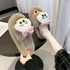 Fashionable and cute cartoon home cotton slippers indoor comfortable warm non-slip plush autumn/winter shoes special offer