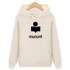 Isabel Marant Felpe con cappuccio da uomo Felpe Donna Unisex Coppia Marant Casual Streetwear Pullover larghi con cappuccio Tuta Top Donna Felpa con cappuccio oversize Marant 978