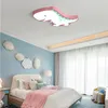 Avizeler Dinozor Desen LED Tavan Lambası Ev Dekorasyon Avize Yüzey Modern Yaratıcı Yatak Odası Çocuk Çocuğun