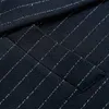 BATMO 2019 Yeni Varış Yüksek Kaliteli Çizgili Rahat Takım Elbise Erkekler, erkek Casual Çizgili Takım Elbise, Ceket + Pantolon + Yelek 999 X0909
