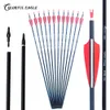 28" 30" 31" Archery Carbon Arrow Spine 500 for Compound Bows Recurve Bow Arrows Hunting And Shooting