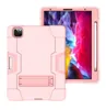 Siliconen Airbag Bumper Schokbestendig PC Kickstand Tabletten Gevallen Voor iPad Mini 6 10.2 12.9 11 Air 4 10.9 Tab S6 Lite 10.4 8.4 A7 10.5 A7 Lite 8.7 2022 2021 2020 2019 2018