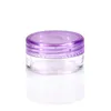 Atacado Vazio Plástico Cosmetic Jars 3G 5G Transparente Boca De Boca Transparente Amostra Recipientes De Amostra Com Tampas Recarregáveis ​​Viagens Compõem Armazenamento