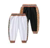 Bebé bonito meninos meninas xadrez calças de algodão crianças calças casuais primavera outono crianças esportes calça calça criança calças