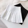 Women Summer Mini Skirt VD1826 Japan School Student Black White Sexy Pleated Tennis Skirts