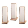 3X Modern Bamboo Necklace Jewelry Tablett Display Boards 27x10cm Neckchain Display Stand 210713300n