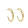 Mode geometrisk guldfärg c-form stud örhängen minimalistisk rund metall uttalande örhängen för kvinnor bröllop smycken