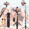 Mounts Ultra Light Selfie Stick Tripod For Phone With Remote Control Monopod 205-1000MM Foldable Support Live Photography Stand YE003