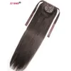 16-28 inches Ribbon Ponytail Horsetail 160g Clips in/on 100% Brazilian Remy Human hair Extension Natural Straight