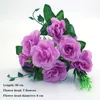 Fiori decorativi ghirlande viola 1 pcs Tutti i tipi di bellissime rose di peonia artificiale Gerbera fiore di seta fai da te giardino pa4860971