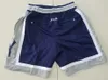 Team Vintage Baseballl Shorts Zipper Pockets Running Clothes NY Navy Blue Color Just Done Size S-XXL Mix Order All Jerseys