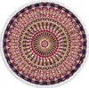 De laatste 150 cm rond gedrukte strandhanddoek, geometrische mandala-stijl, microfiberwielen, soft touch, ondersteuning aangepaste logo