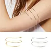 Pickyz Fashion Egypt Bar Curve Geo Open Upper Arm Cuff Armlet Armband Women Bangle Bracelet Gift Q0719